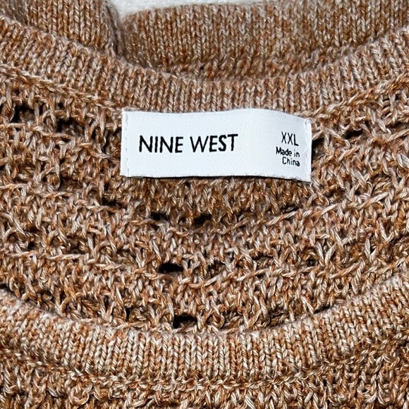 Nine West open stitch shirt sleeve sweater - XXL - Picture 3 of 4